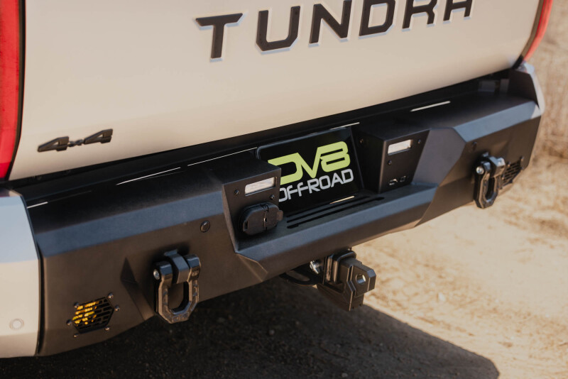 Toyota Tundra Rear Bumper - DV8 Offroad - Spec Series, Mid-Width, Steel - Black - `22-`26